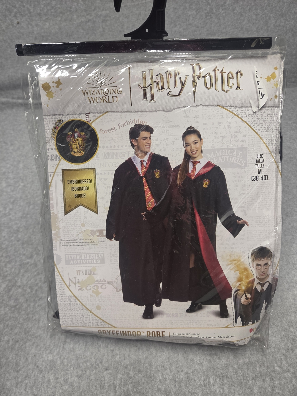 Warner Bros. Gryffindor Adult Robe - Black with Red Lining